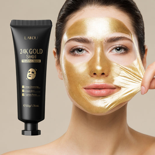 Gold Foil Snail Tear-Off Mask 50g For Smooth Skin - Fit Glow